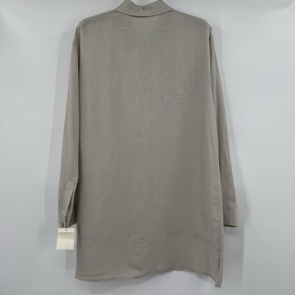 Spiegel Elements Linen Button Front Long Sleeve Shirt Blouse Top sz S 84-0231W - Picture 9 of 9